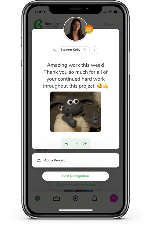 benefex recognition app